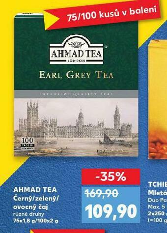 Kaufland Ahmad tea nabídka