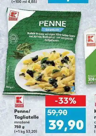 Kaufland Penne / tagliatelle nabídka