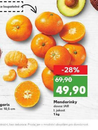 Kaufland Mandarinky nabídka