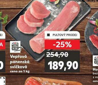 Kaufland Vepřová panenská svíčková nabídka