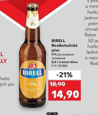 Kaufland Pivo birell nealko nabídka