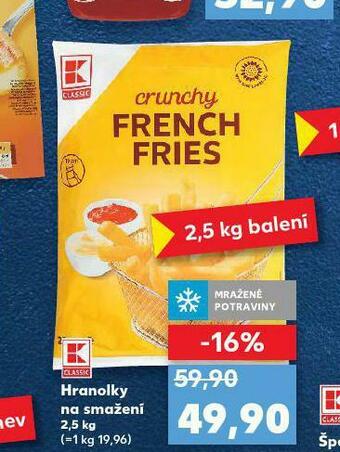 Kaufland Hranolky na smažení nabídka