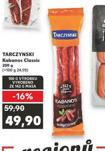 Kaufland Kabanos classic nabídka