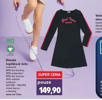 Kaufland Dětské teplákové šaty nabídka