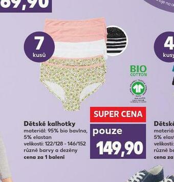 Kaufland Dětské kalhotky nabídka