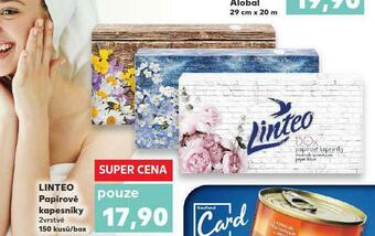 Kaufland Linteo papírové kapesníky nabídka