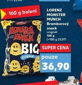 Kaufland Lorenz monster munch bramborový snack nabídka