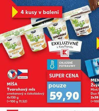 Kaufland Míša tvarohový mls nabídka