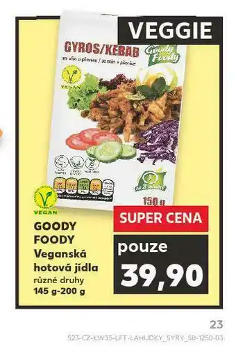 Goody foody veganská hotová jídla
