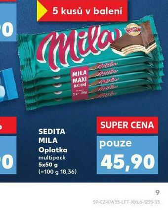Kaufland Sedita mila oplatka nabídka