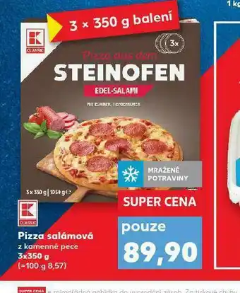Kaufland Pizza salámová nabídka