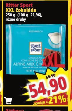 Norma Ritter sport čokoláda nabídka