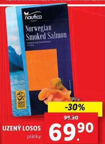 Lidl Uzený losos, 100 g nabídka