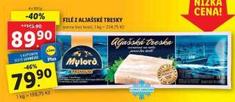 Lidl Filé z aljašské tresky, 4x 100 g nabídka