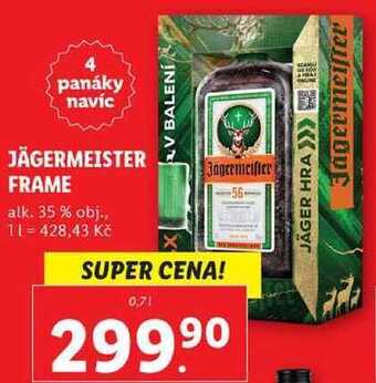 Lidl Jägermeister frame, 0,7 l nabídka