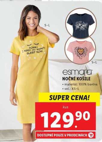 Lidl Noční košile nabídka