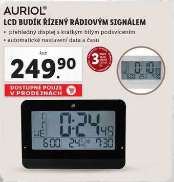Lidl Lcd budík řízený rádiovým signálem nabídka