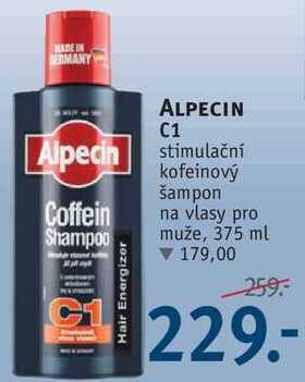 Rossmann Alpecin c1 stimulační kofeinový šampon, 375 ml nabídka