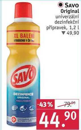 Rossmann Savo original, 1,2 l nabídka