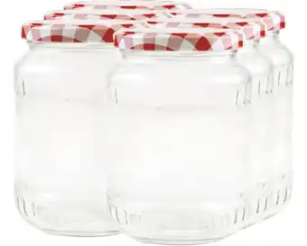 Zavařovací sklenice se šroubovacími víčky 720 ml 6 ks