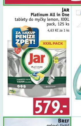 Rossmann Jar platinum all in one tablety do myčky nabídka