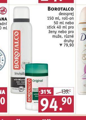 Rossmann Borotalco deosprej nabídka