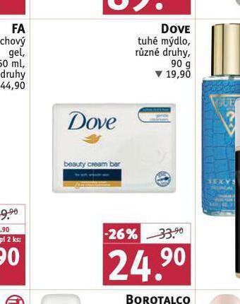 Rossmann Dove tuhé mýdlo nabídka