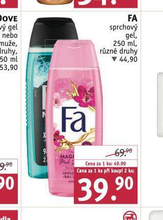 Rossmann Fa sprchový gel nabídka