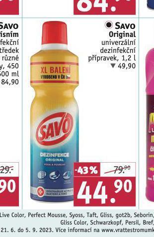 Rossmann Savo original nabídka