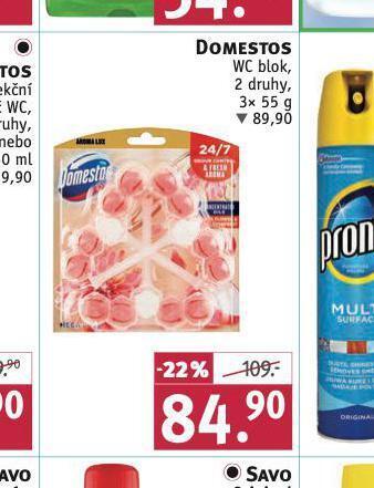 Rossmann Domestos wc blok nabídka