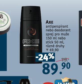 Rossmann Axe antiperspirant, deodorant nabídka