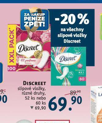 Discreet slipové vložky