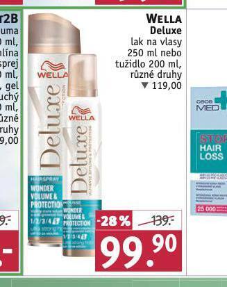 Rossmann Wella deluxe lak, tužidlo nabídka