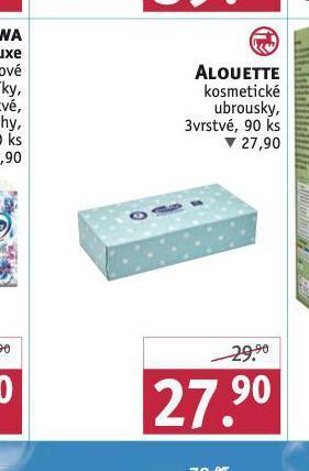 Rossmann Alouette kosmetické ubrousky nabídka