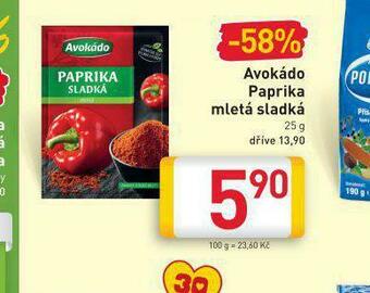 Billa Avokádo paprika sladká mletá nabídka