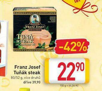 Billa Franz josef tuňák steak nabídka
