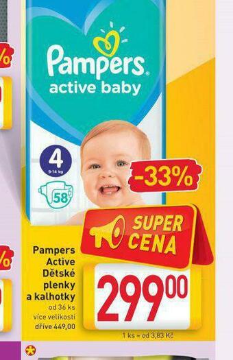 Billa Pampers dětské pleny nabídka