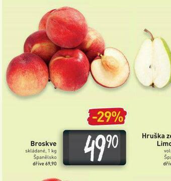 Billa Broskve nabídka