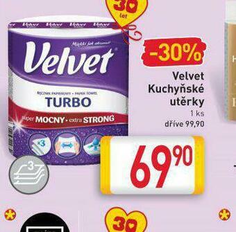 Billa Velvet kuchyňské utěrky nabídka