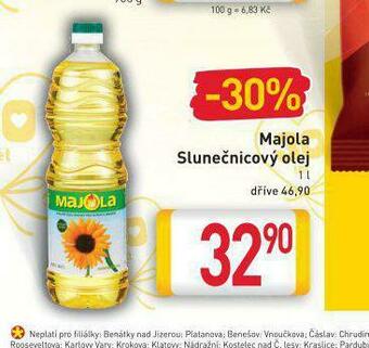 Billa Majola slunečnicový olej nabídka