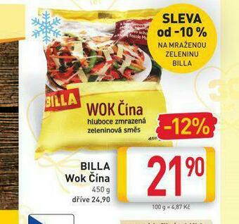 Billa Billa wok čína nabídka