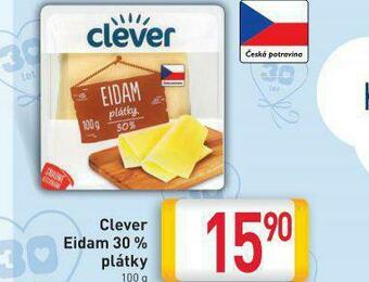 Billa Clever eidam 30% plátky nabídka
