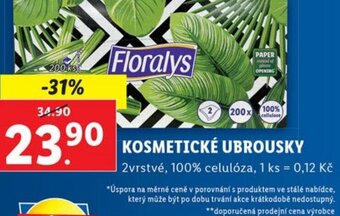Lidl KOSMETICKÉ UBROUSKY nabídka