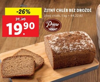 Lidl ŽITNÝ CHLÉB BEZ DROŽDÍ nabídka