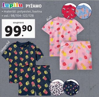 Lidl lupilu PYŽAMO nabídka