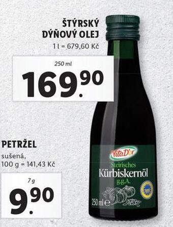 Lidl Štýrský dýňový olej nabídka