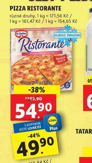 Lidl Pizza ristorante nabídka
