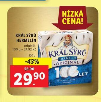 Lidl Král sýrů hermelín nabídka