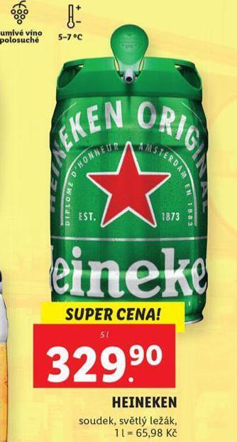 Lidl Heineken nabídka
