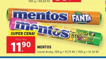 Lidl Mentos nabídka